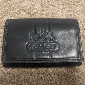 COACH Black leather wallet